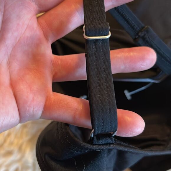 Land’s End Plus Reg retro underwire twist front bikini top  adjustable black Var - Picture 8 of 9